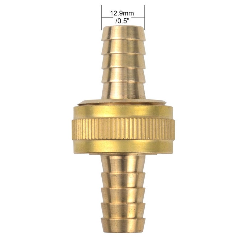 Gardeningwill 3Sets Brass 1/2" Garden Heavy Duty Hose Mender Repair End Replacement Male Female Connector with Stainless Clamp - Image 5